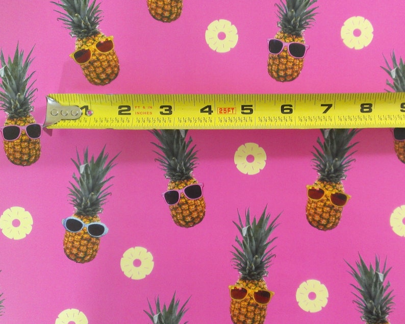 Pineapple Gift Wrap pink pineapple gifts gift wrapping paper | Etsy