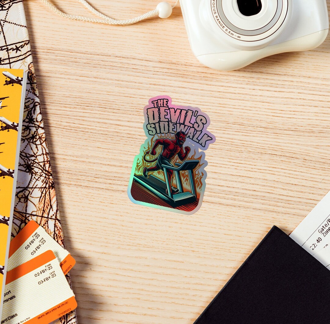 Funny Running Sticker, Holographic Sticker, Workout, Runner Decal ...