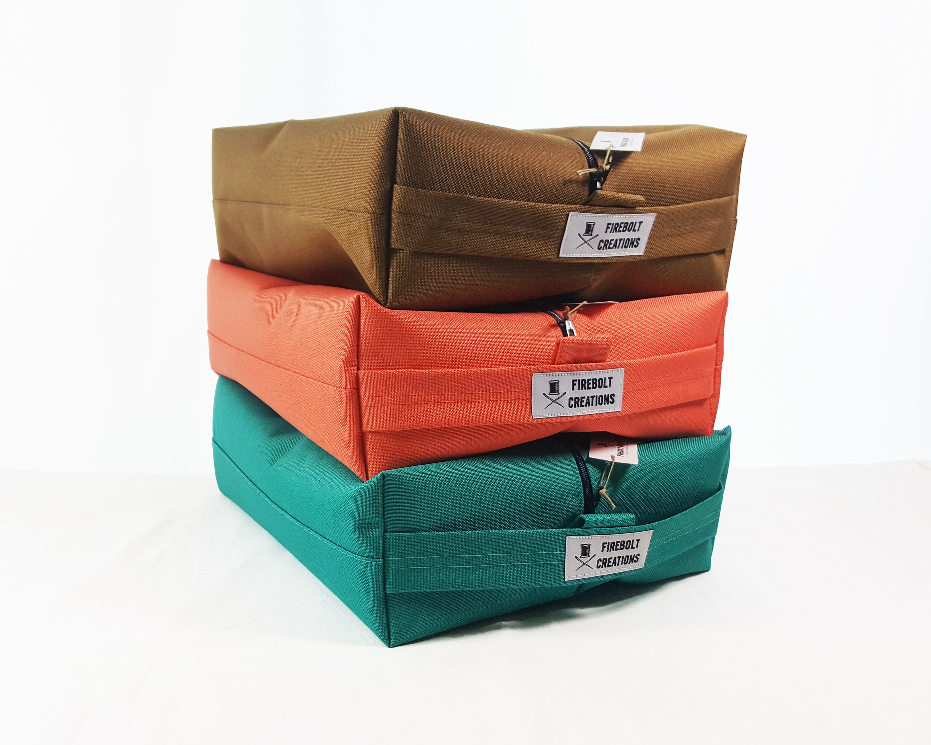 large canvas makeup bolsa