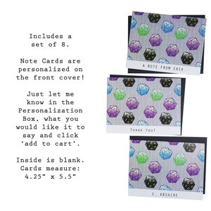 D20 Stationary Polyhedral Dice Invitations Dnd Dice Thank You Cards ...