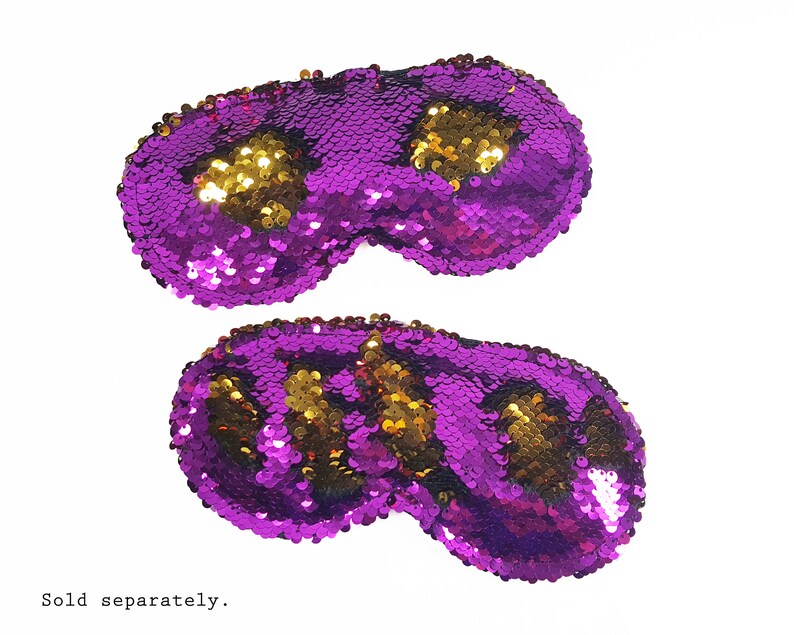 Sequins Sleep Mask color changing eye mask mardi gras purple Etsy