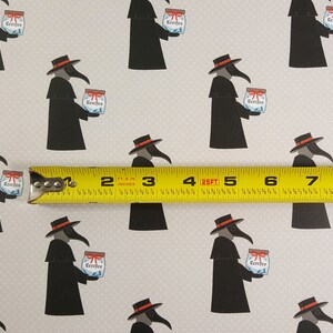 Plague Doctor Wrapping Paper, Halloween gift wrap, goth gift wrap, medical wrapping paper, nurse scrapbook paper, funny birthday gift wrap image 5