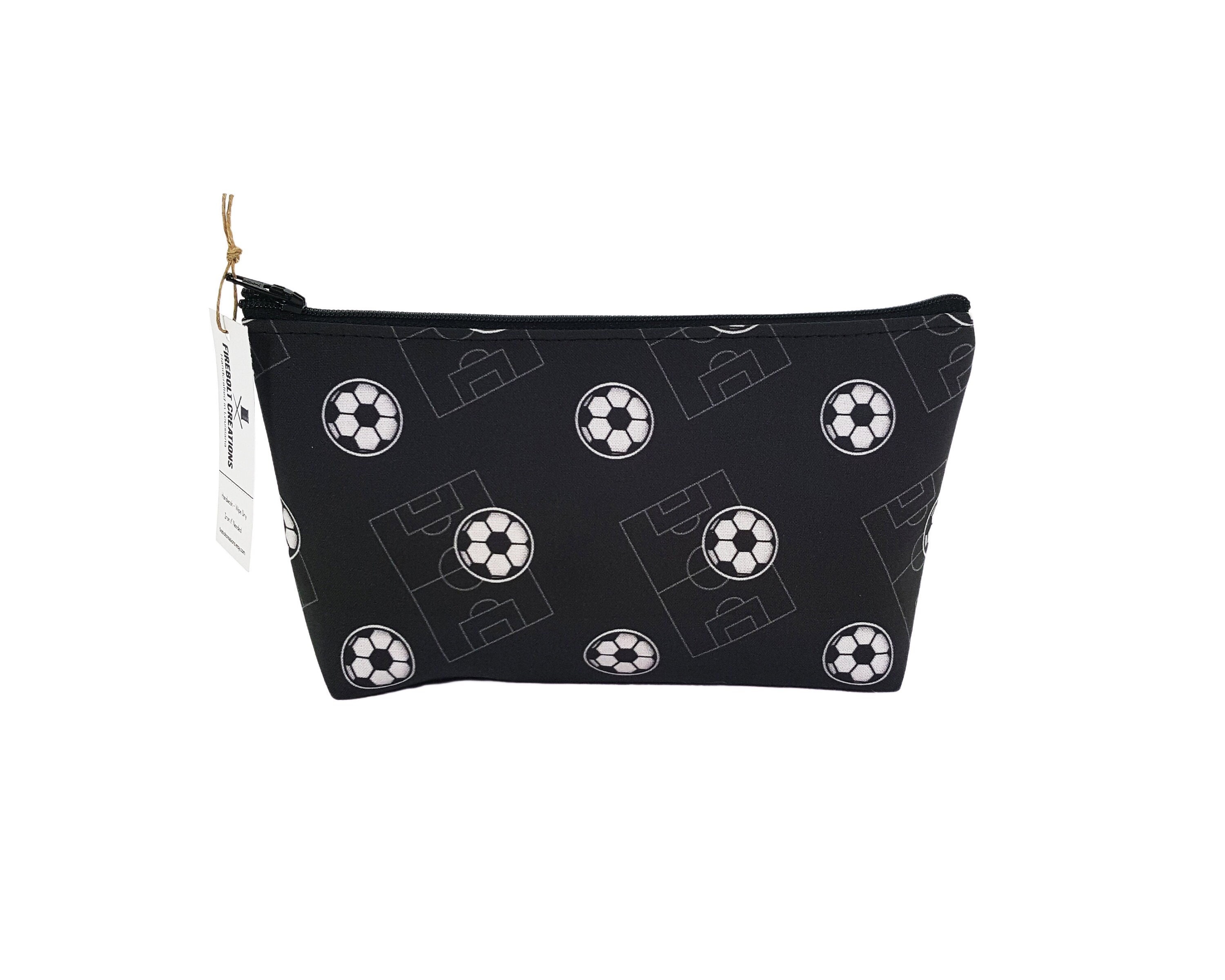JNIAP Soccer Cosmetic Travel Toiletry Bag Soccer Coach Player Survival Kit  Life Is Better With Soccer Zipper Pouch Soccer Gift (Better with Soccer