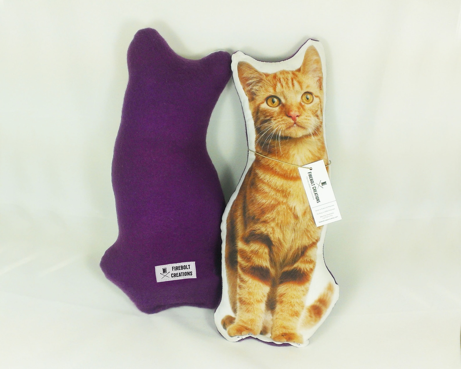 Orange Cat Pillow Cat Lover Gift Pet Pillow Stuffed Cat Lady Etsy