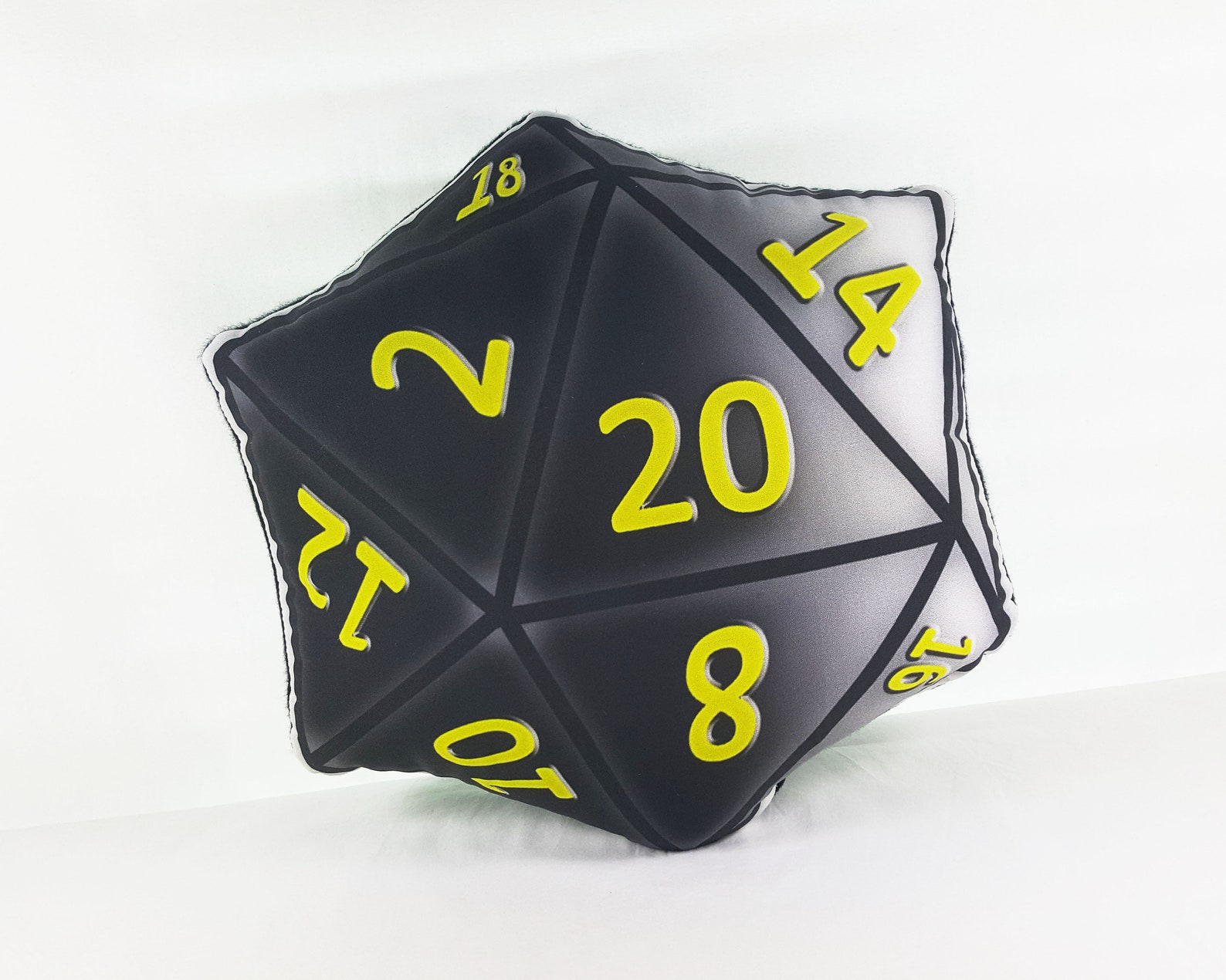 D20 Dice Pillow polyhedral dice cushion geek home decor gaming Etsy