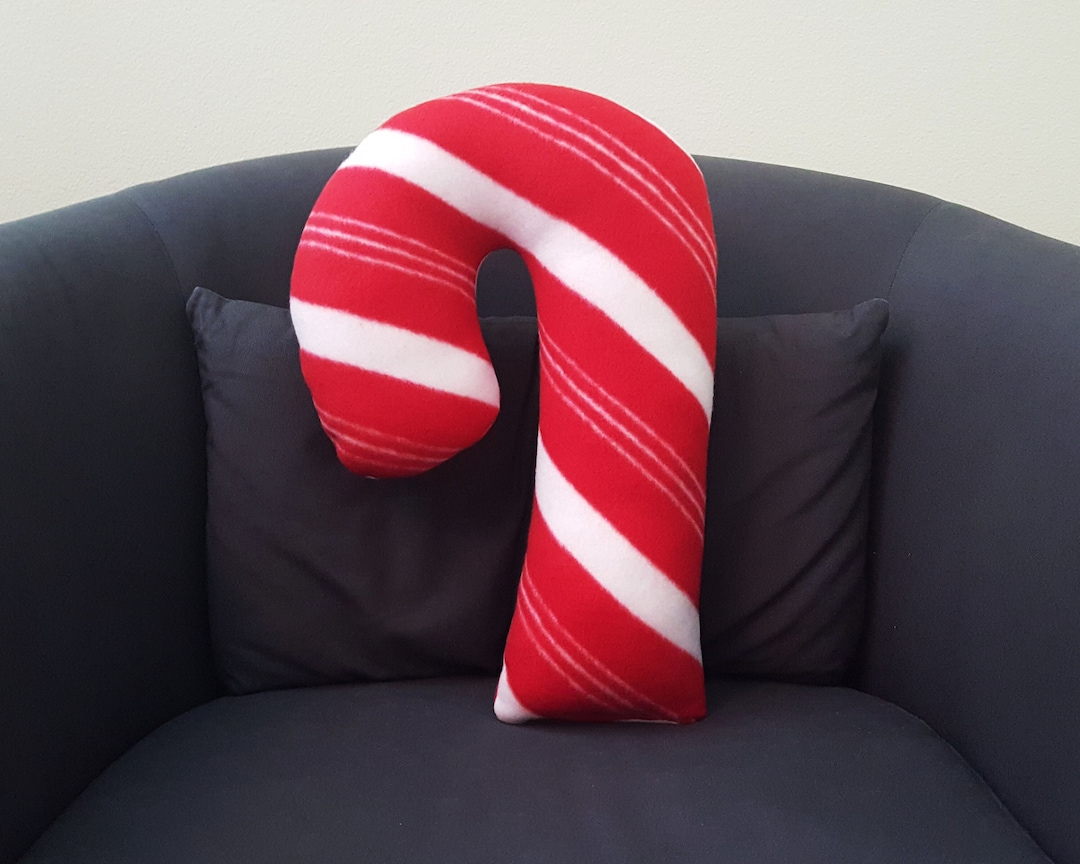 Candy Cane Pillow Christmas Decor Holiday Pillows Christmas Etsy