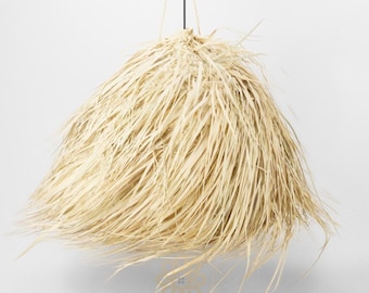 Lámpara de techo estilo Boho de paja Doum