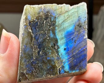 Labradorite Slab – Blue Flash Stone for Lapidary or Display