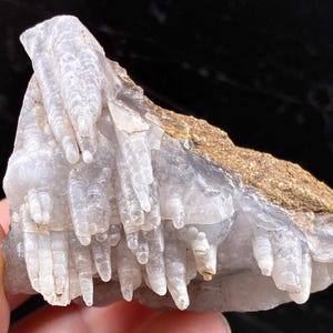 Natural Chalcedony Specimen, 44g Stalactite And Botryoidal Formation from Java Indonesia