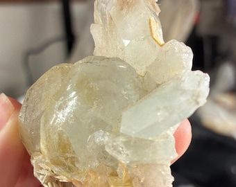 Aquamarine Crystal with Muscovite – Pakistan Mineral Specimen – 54g