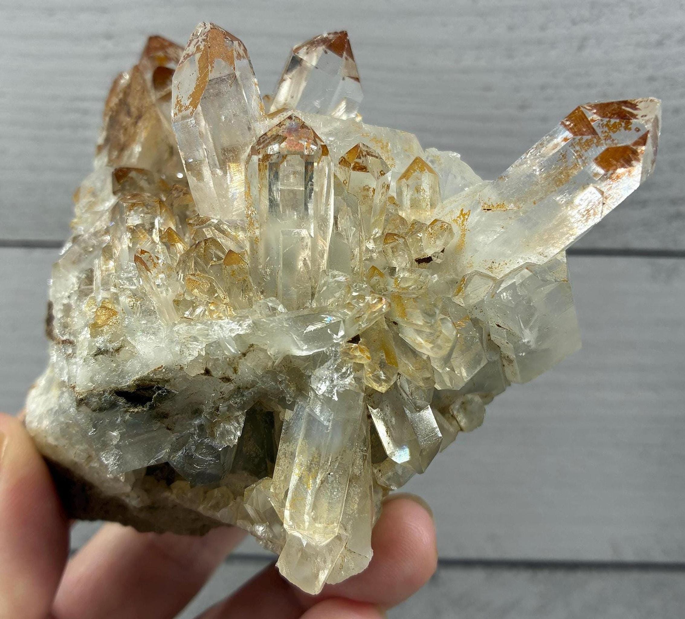 Iron in Quartz - Etsy