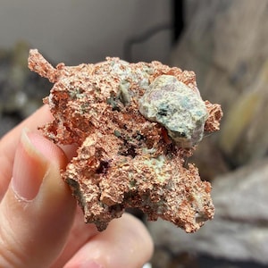 Native Copper Specimen from Caledonia Mine, 48g Reddish Metallic Mineral