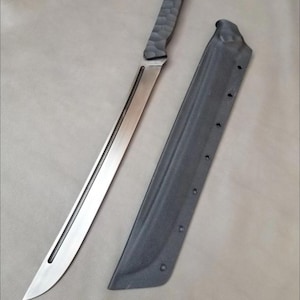 Handmade tanto, Ninja Sword d2 tool steel 30inches with Leather Sheath