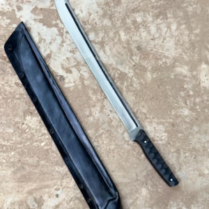 Handmade tanto, Ninja Sword d2 tool steel 30 inches with Leather Sheath