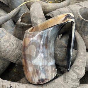 Handcraft Drinking Horn Tankard OX Horn Mugs by StunningedgeCrafts