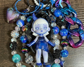 Handmade Laura Doll Keychain: Christmas Bag Charm, Rearview Mirror ...