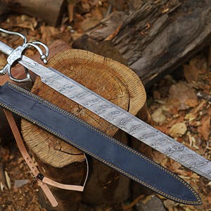 Handmade Viking Sword, Hand Forged Sword, Medieval Sword, Long Sword, Fantasy Sword, Sword Blade, Groomsmen Gift, Gift for Him.