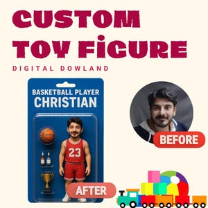 Custom Action Figure Portrait: Personalized Toy Box Art (Digital Download)