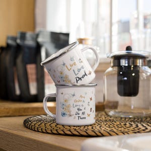 RDRY Live Love Pray Graphic 12 oz Metal Camping Enamel Mug
