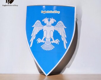 Tarcza grzewcza z flagą Imperium Seldżuckiego: średniowieczna dekoracja ścienna
