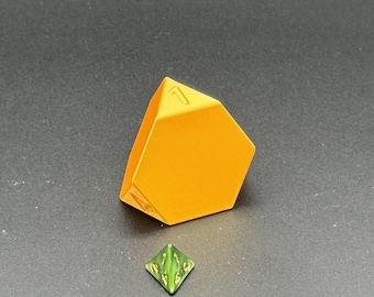 Special Edition - Gold Oversized 4 sided dice | 2" sized dice | d4 D&D dice | Fun for kids and adults!