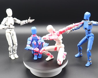 Posable Action Figures | 8" tall Dummy 13 v1 | Fully assembled, includes stand and extra hands | Gifts for kids and adults!
