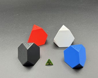 Übergroßer 4-seitiger Würfel | 5 cm großer Würfel | d4 D&D Würfel | Ein Spaß für Kinder und Erwachsene!