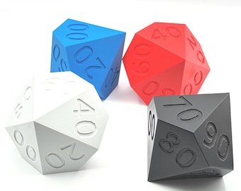 Large d100 dice | 4" sized dice | d100 D&D dice | Fun for kids and adults!