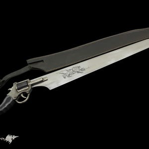 Espada de Squall Leonhart hecha a mano, réplica de la espada pistola alada de Final Fantasy FF7