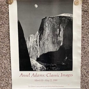 Vintage 1988 Ansel Adams Classic Bilder Poster - Los Angeles County Museum of Art - Nationalparks - Kalifornien
