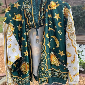 Vintage Sun Moon Planets Zodiac Signs - Jacket