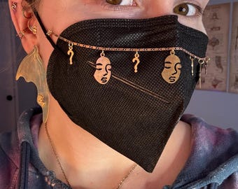 Wut R U Looking @? brass mask chain for respirators