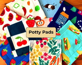 Guinea Pig Potty Pads/ Reusable Absorbent Fleece Cage Liner for Small Pets