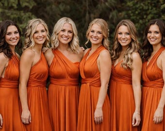 Convertible Multi Wrap Dress – Infinity Bridesmaid Gown