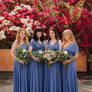 Convertible Infinity Bridesmaid Dress, Multi-wrap Wedding Guest Gown - Etsy