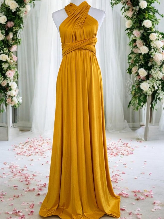 gold infinity dress Sacred Promises Metallic Woven Maxi Dress
