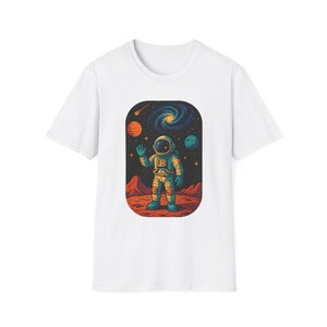 Martian Adventure Unisex T-Shirt - Astronaut Design, Space Graphic Tee, Gift for Space Lovers, Unique Casual Shirt, Everyday Wear