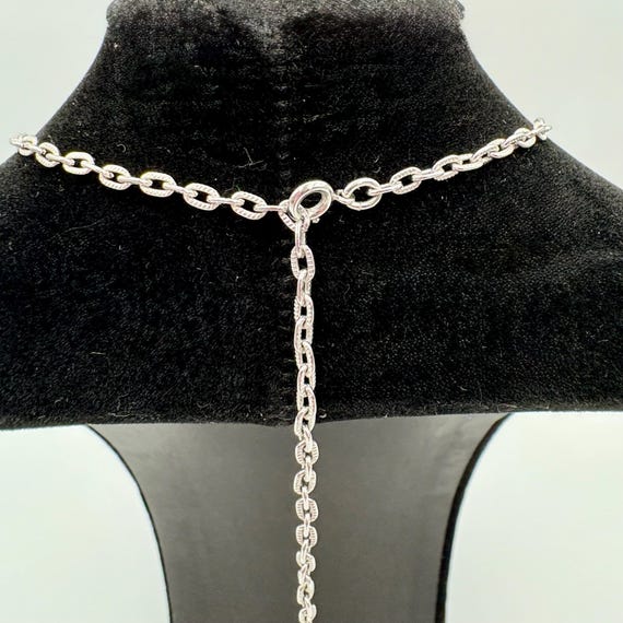 Silver-Tone Lisner Scrollwork Pendant & Earrings … - image 3