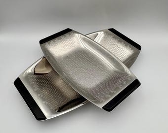 Vintage WMF Cromargan Serving Bowls Set | Mid Century Modern Stainless Steel