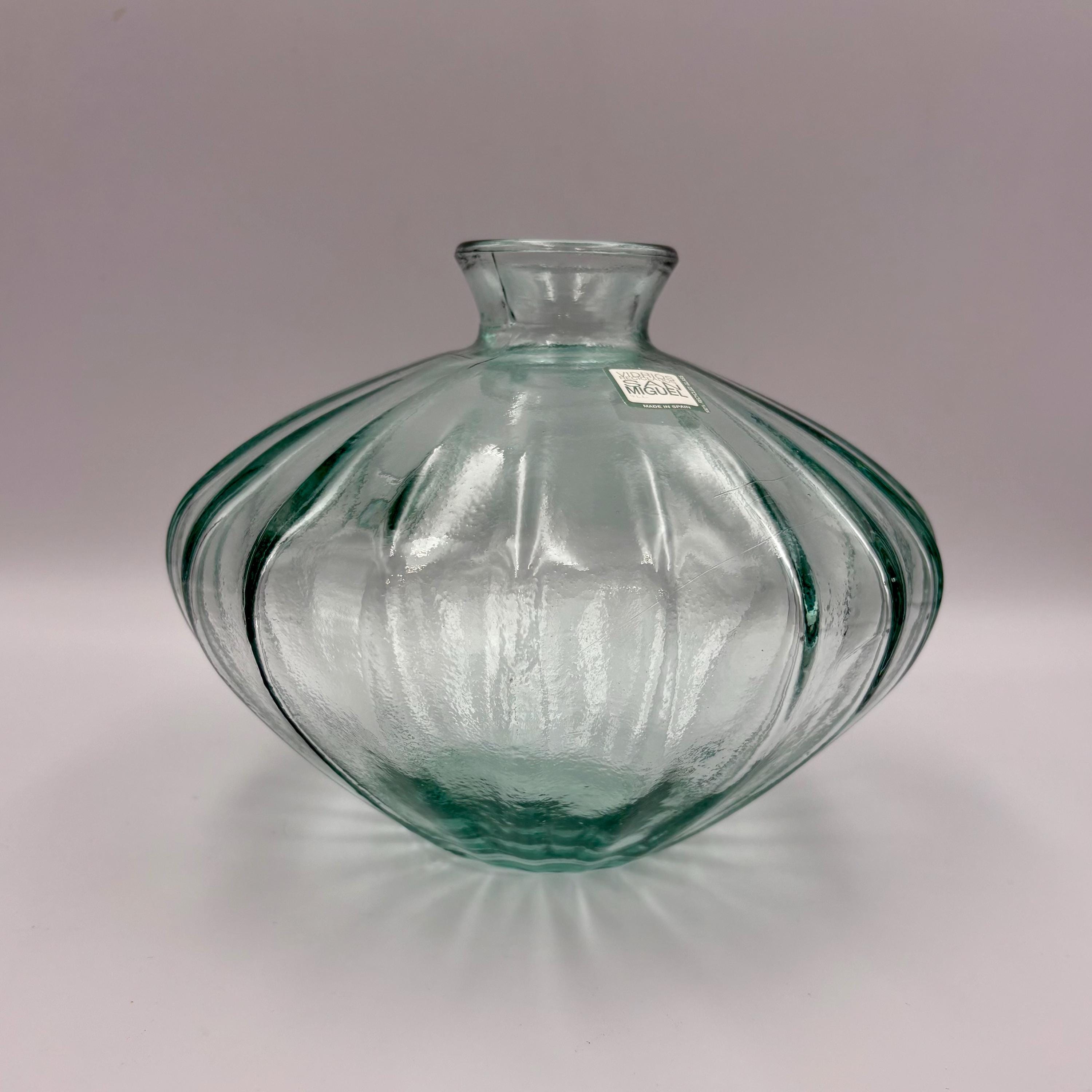 Spanish Recycled Glass Vase - Etsy