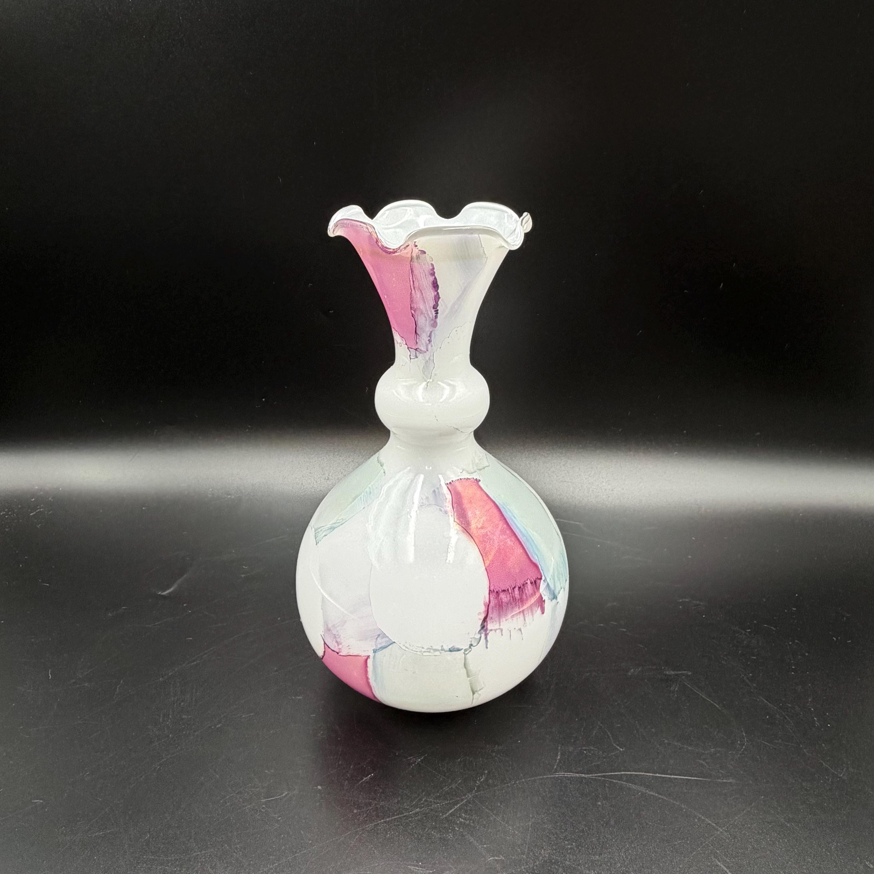 Pink Murano Glass Vase - Etsy