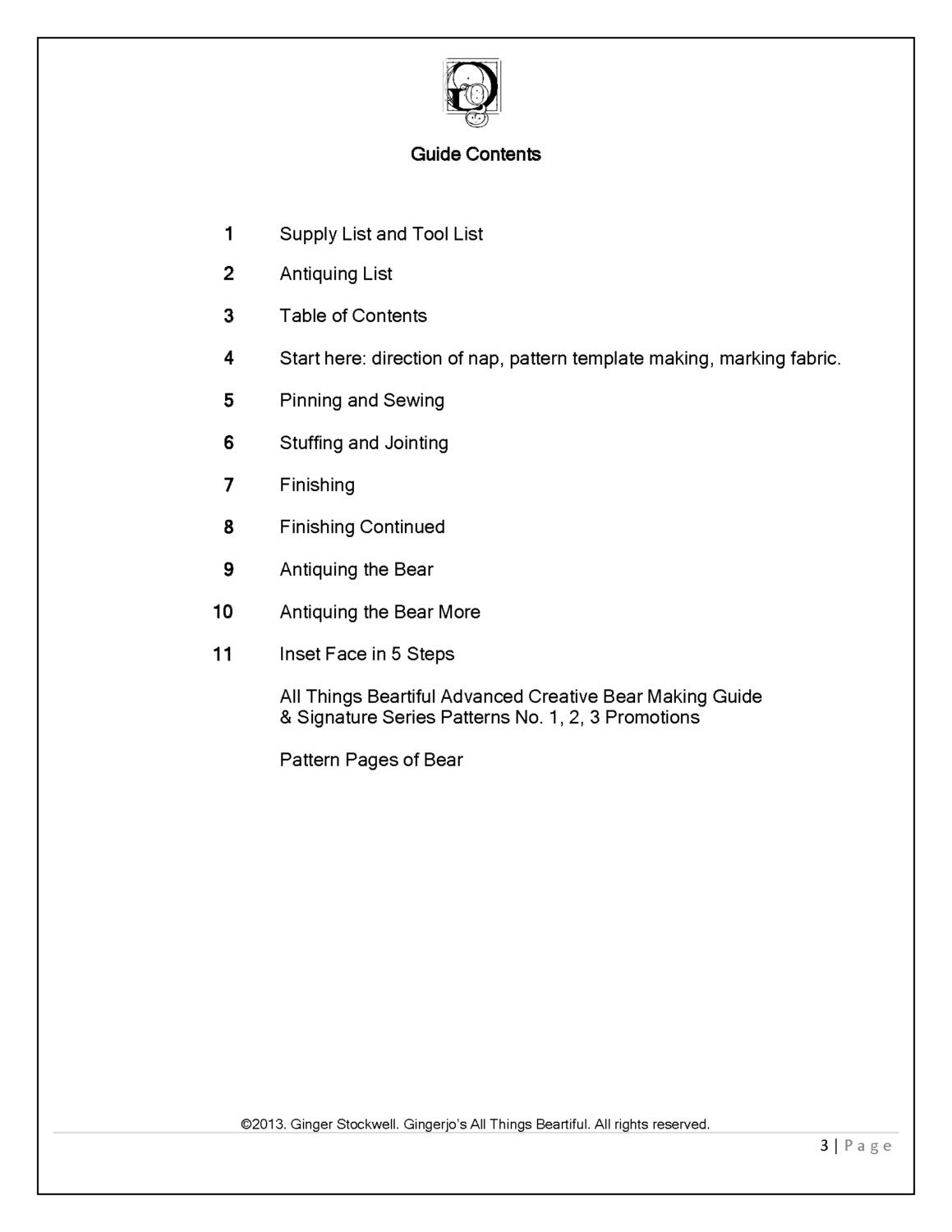 Teddy Bear Pattern Sewing PDF - Pookie the Little Bear 10