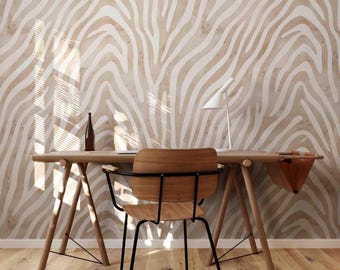 Patroon Muurschildering Behang Peel and Stick zebra Huid Achtergrond Dierenprint zebra Textuur Trendy slaapkamer behang gedrukt