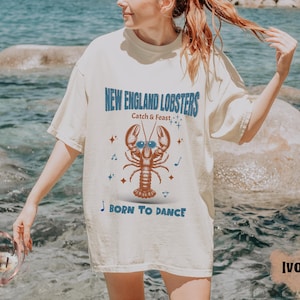 Comfort Colors Lobster Shirt, Fisherman Aesthetic T shirt, Lobster Bake Tee New England Preppy Nautical Coastal T-Shirt , Unisex