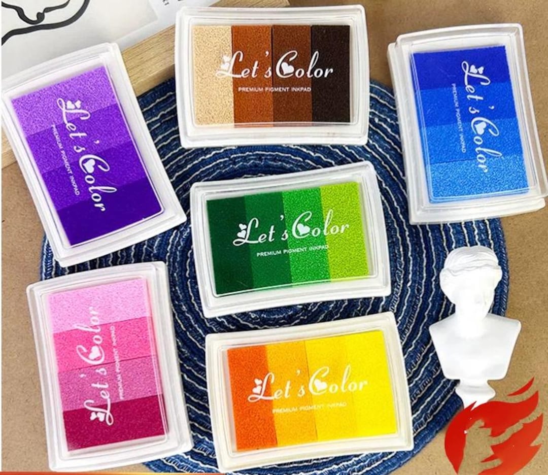 Craft Ink Pad Set, 24 Colors Washable Stamp Pads (6 Pcs) - Etsy
