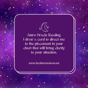 Lectura del oráculo astrológico / Astrología y guía espiritual / Información sobre la carta natal, de tránsito o progresada
