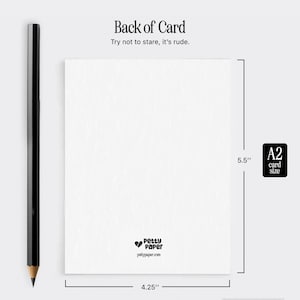 Snarky Minimalistc Birthday Card on Heavy Cardstock: Witty ‘Annual Aging Ceremony’ Greeting image 5