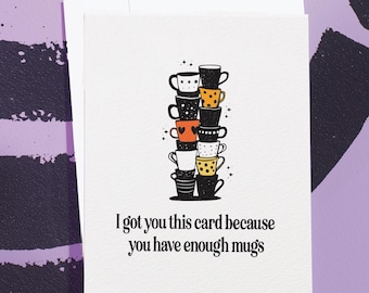 Snarky Mother's Day Greeting Card for Mom, Wife: Stationery, Birthday Gift for Tumbler Lover