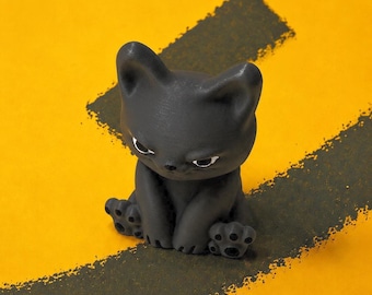 Black Cat Desk Accessory, Halloween Figurine Decor, Bookshelf Decoration