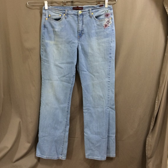 Vintage Jones Wear Jeans Embroidered Wide Straight